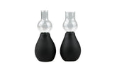 Fetish Collection Nipple Sucker Black 2 Piece - - Breast and Nipple Toys